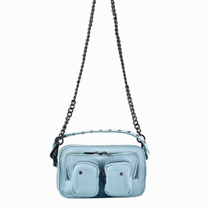 Women\'s Núnoo Helena Cozy Shoulder Bags Light Blue | XEO8338SB