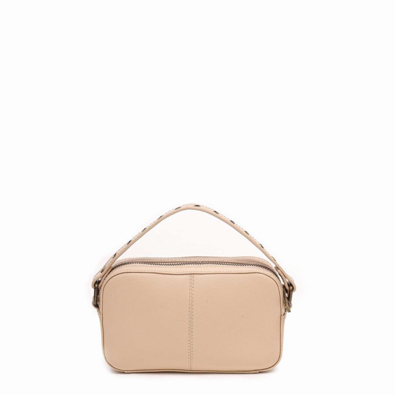 Women's Núnoo Helena Eyelet Florence Shoulder Bags Beige | PVR8617AX