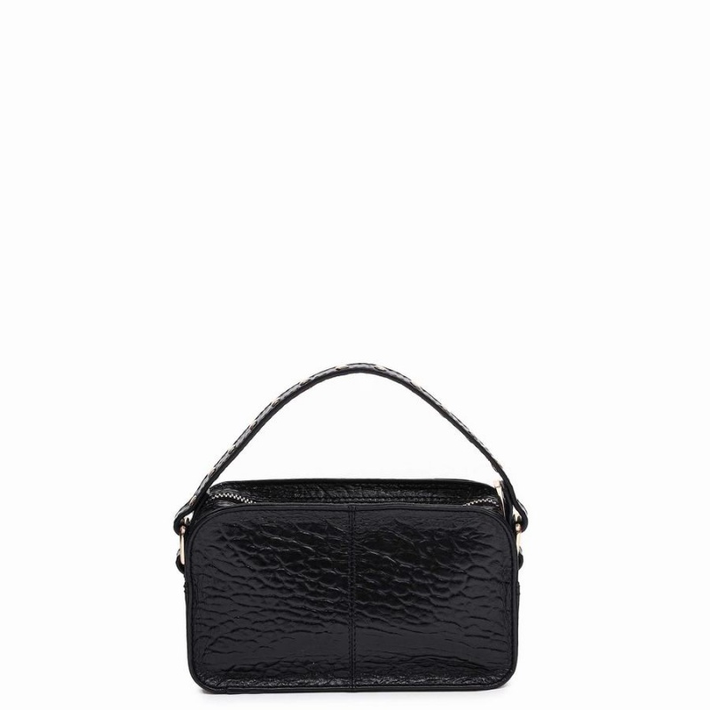 Women's Núnoo Helena Eyelet New Zealand Shoulder Bags Black | AZB1968IN