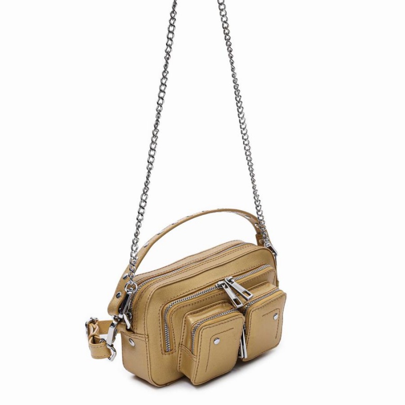 Women's Núnoo Helena Florence Shoulder Bags Gold | ZDR6150XP