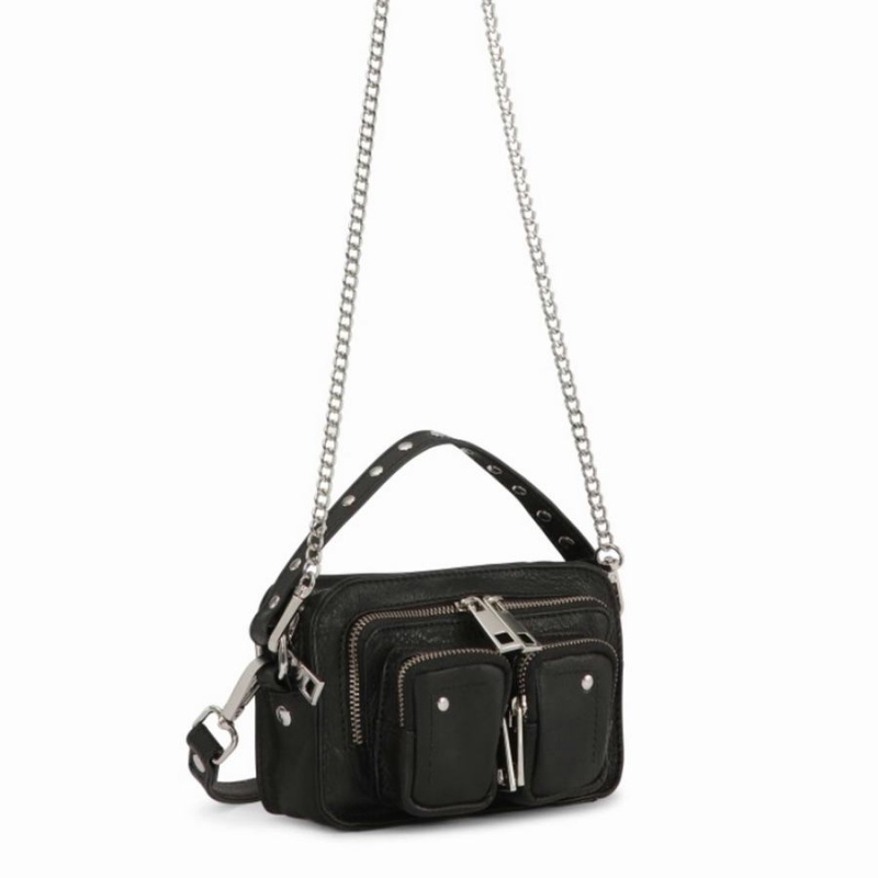 Women's Núnoo Helena Organic Leather Small Bags Black | LSE3433YI