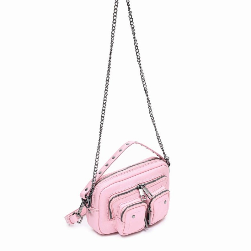 Women's Núnoo Helena Puffed Sheep Shoulder Bags Pink | PDM9865PC