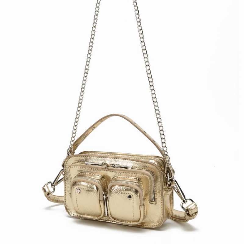 Women's Núnoo Helena Recycled Cool Small Bags Gold | JUB7993QG