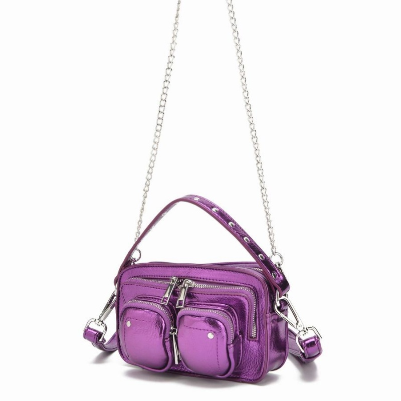 Women's Núnoo Helena Recycled Cool Small Bags Purple | QRJ9447ZD