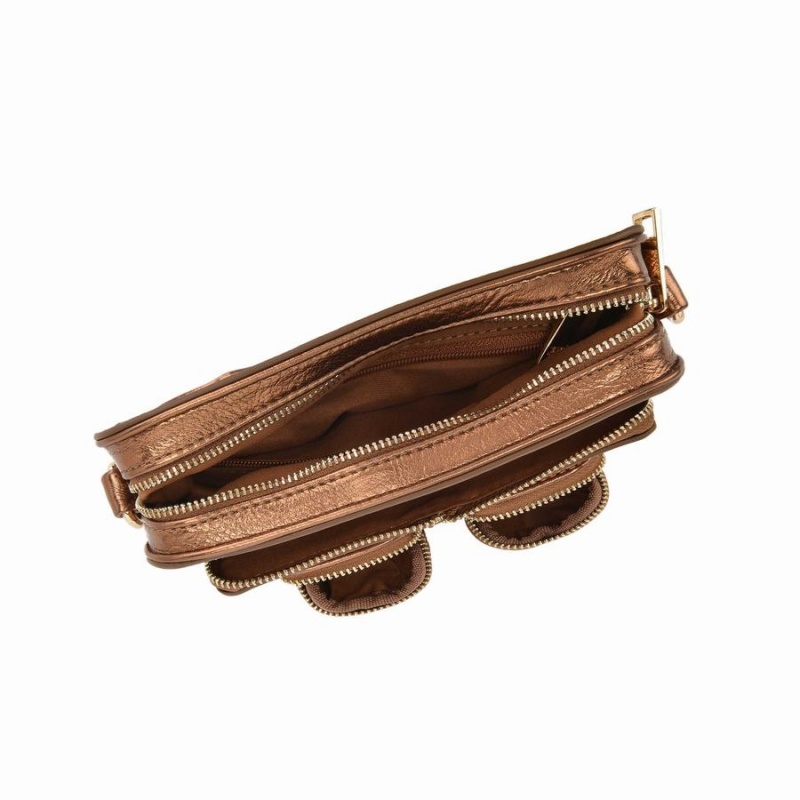 Women's Núnoo Helena Recycled Cool Small Bags Brown | VHB8322EE