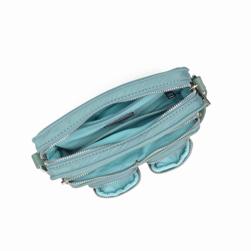 Women's Núnoo Helena Recycled Nylon Small Bags Blue | YPC5273HG