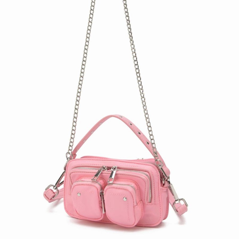 Women's Núnoo Helena Recycled Nylon Small Bags Pink | QJY708HD