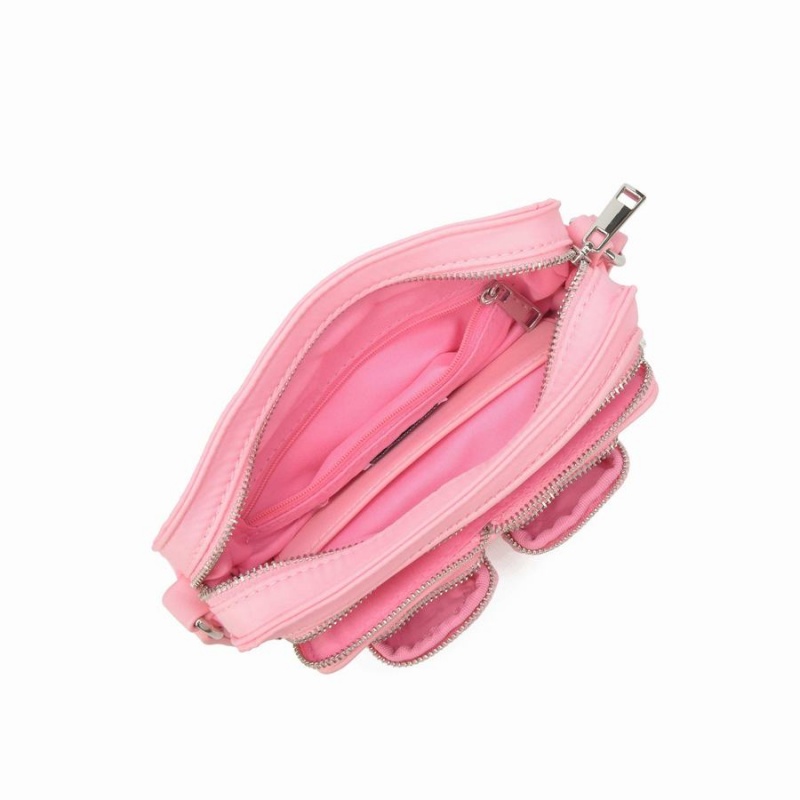 Women's Núnoo Helena Recycled Nylon Small Bags Pink | QJY708HD