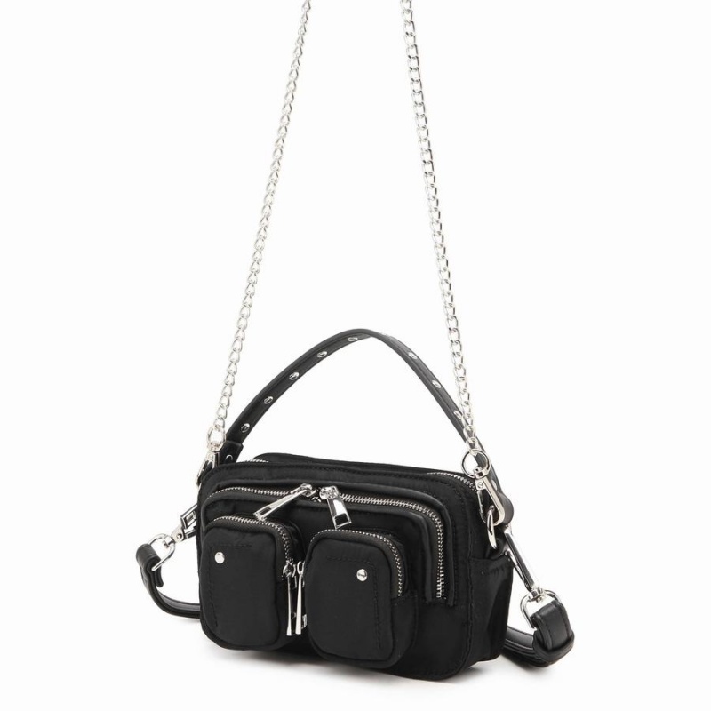 Women's Núnoo Helena Recycled Nylon Small Bags Black | KBM5292TD