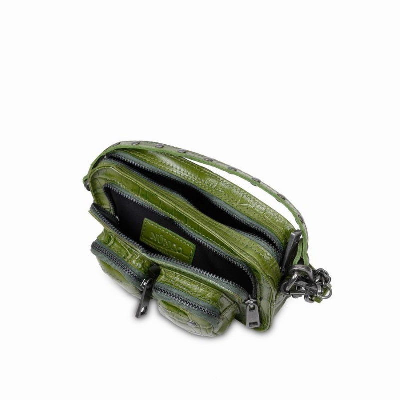 Women's Núnoo Helena Texas Crossbody Bags Green | WYO59XA