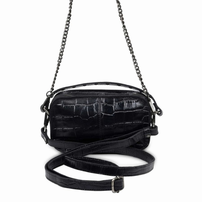 Women's Núnoo Helena Texas Small Bags Black | QRJ5068FK