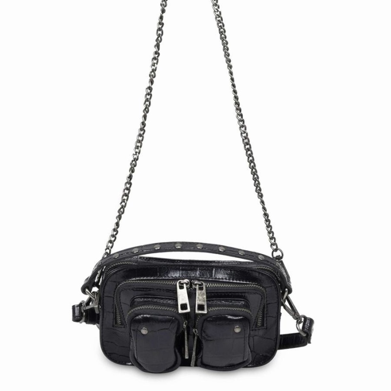 Women\'s Núnoo Helena Texas Small Bags Black | QRJ5068FK