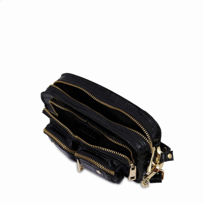 Women's Núnoo Helena Texas Small Bags Black | CPO4992WM