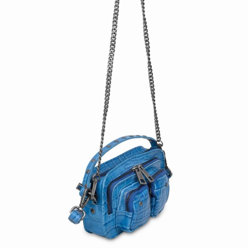 Women's Núnoo Helena Texas Small Bags Blue | QDL8441RP