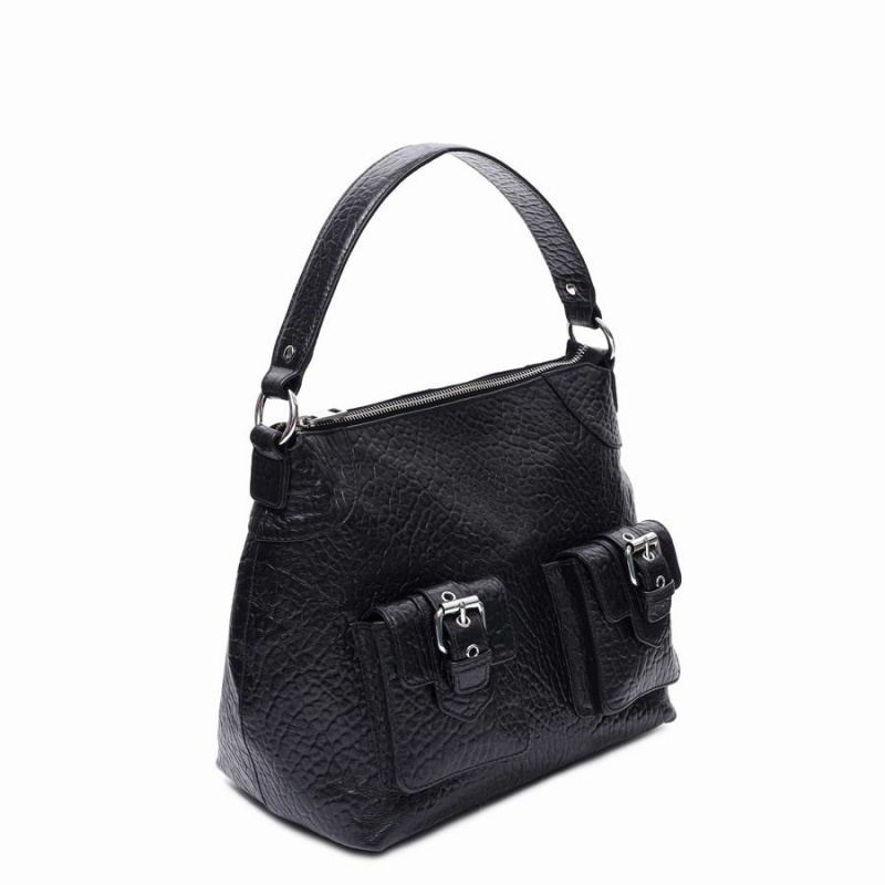 Women's Núnoo Matilda New Zealand Shoulder Bags Black | FJG7017EY