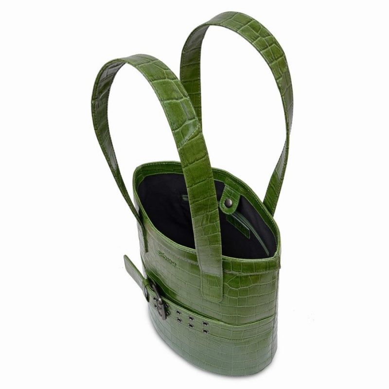 Women's Núnoo Nivi Texas Tote Bags Green | VAE1967EV