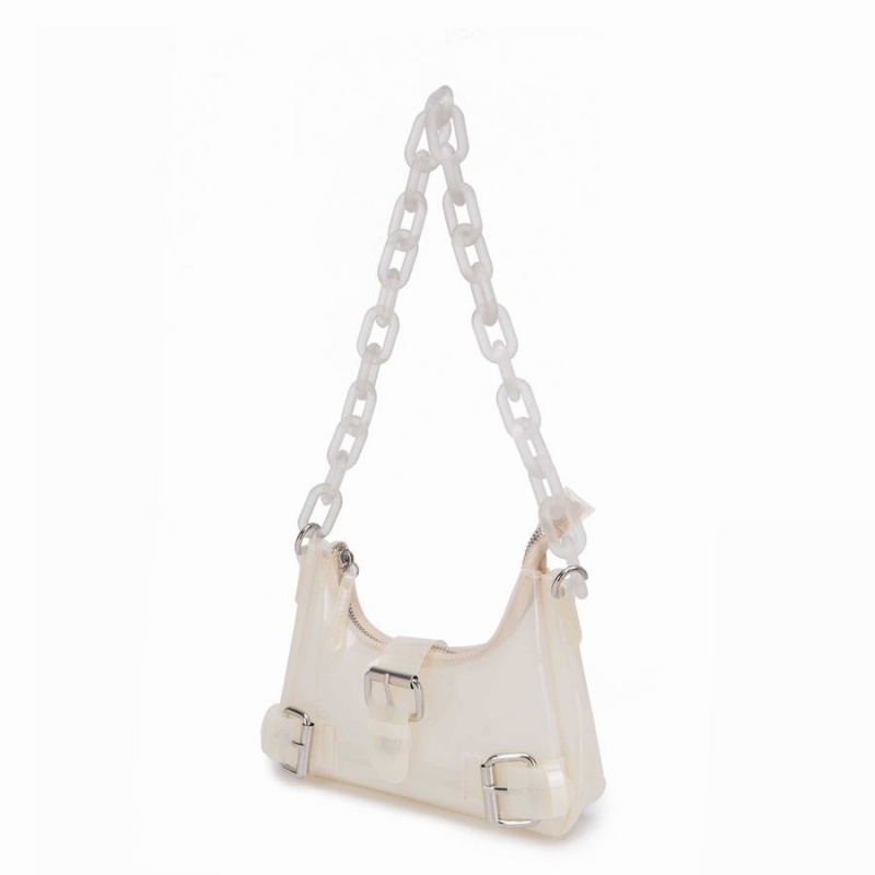 Women's Núnoo Palma Moon Small Bags White | LQH7199ZJ