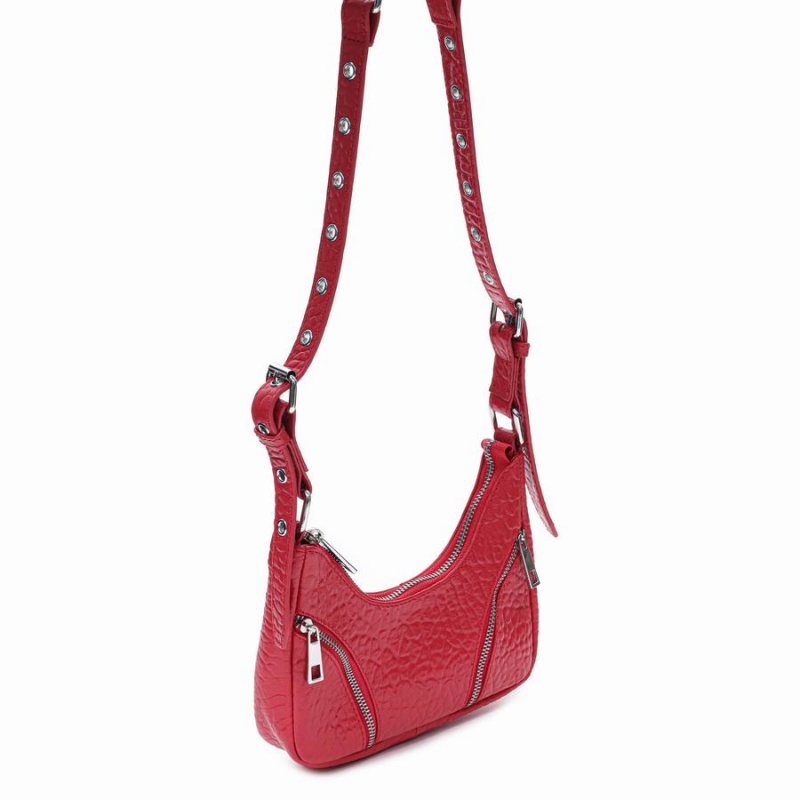 Women's Núnoo Palma New Zealand Shoulder Bags Red | VFX5595WV