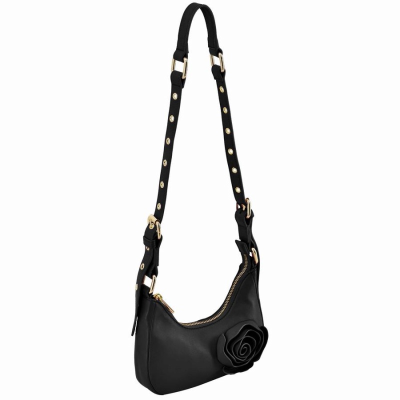 Women's Núnoo Palma Rose Cozy Shoulder Bags Black | TBH2435RP