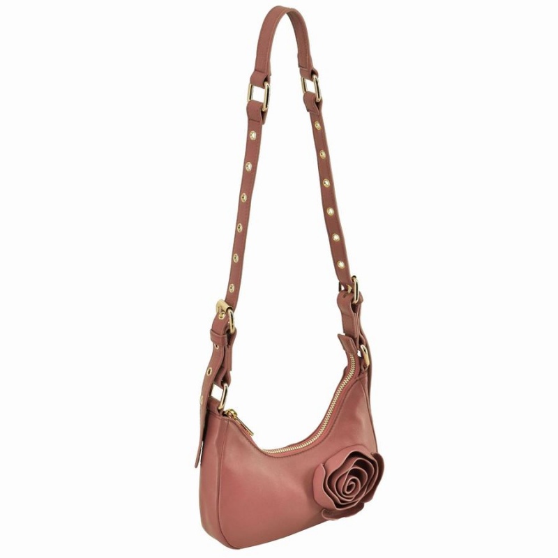 Women's Núnoo Palma Rose Cozy Shoulder Bags Pink Brown | MNZ3882DY