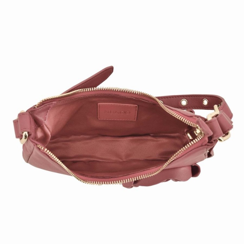 Women's Núnoo Palma Rose Cozy Shoulder Bags Pink Brown | MNZ3882DY