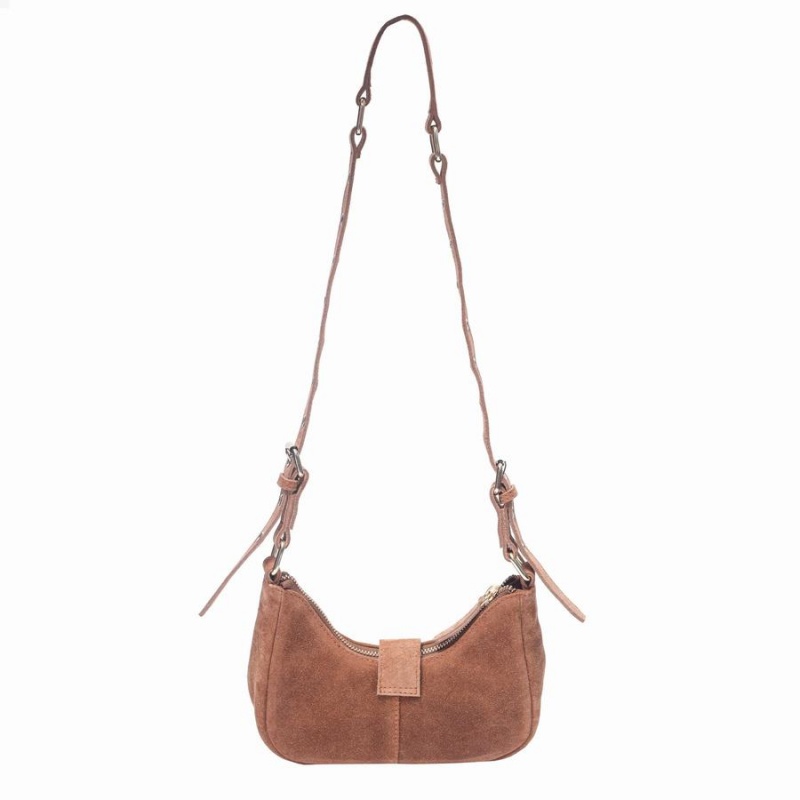 Women's Núnoo Palma Suede Small Bags Brown | TRA2420PO