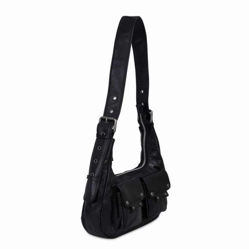 Women's Núnoo Sally Small Air 1 Shoulder Bags Black | IES8626KP