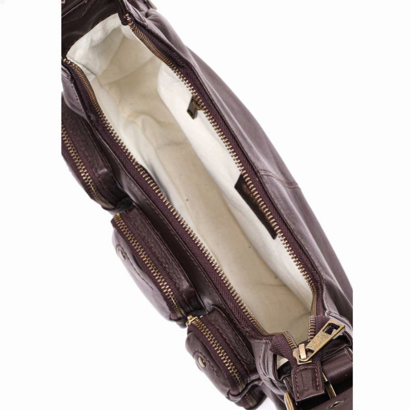 Women's Núnoo Sally Small Pocket Sheep Shoulder Bags Brown | VSF7051TF