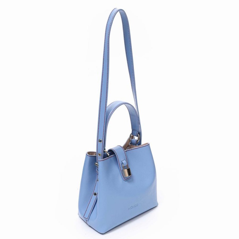 Women's Núnoo Small Chiara Florence Shoulder Bags Light Blue | FAR4624JH