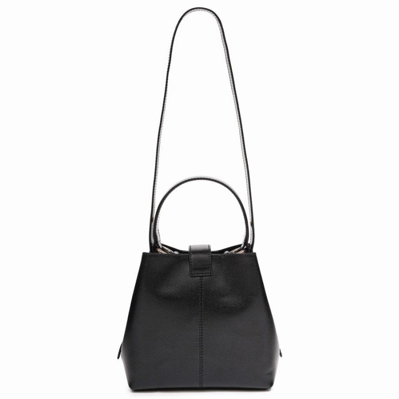 Women's Núnoo Small Chiara Florence Shoulder Bags Black | LQF3796BH