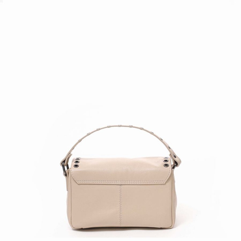 Women's Núnoo Small Honey Eyelet Florence Shoulder Bags Beige | TCG8729VK