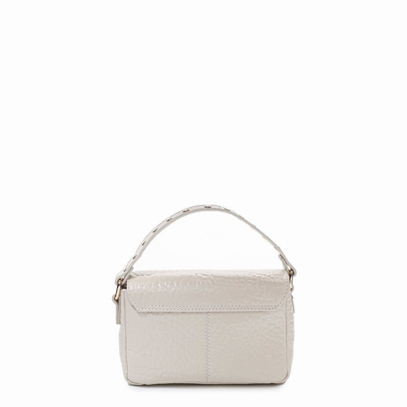 Women's Núnoo Small Honey New Zealand Crossbody Bags White | LZA1974KT