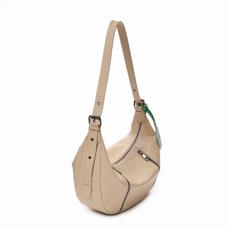 Women's Núnoo Small Stella Zippers New Zealand Shoulder Bags Khaki | FNF130DG