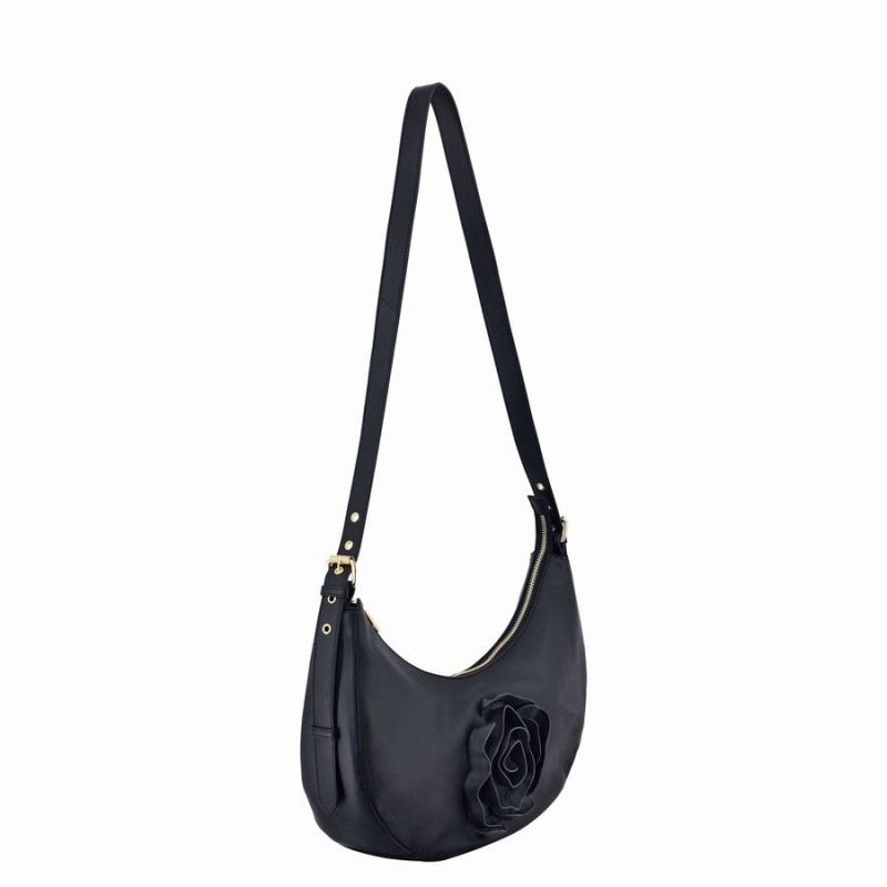 Women's Núnoo Stella Rose Cozy Shoulder Bags Black | EEZ9060TK