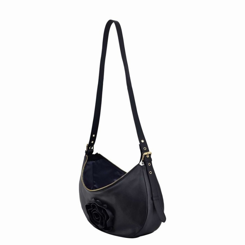 Women's Núnoo Stella Rose Cozy Shoulder Bags Black | EEZ9060TK